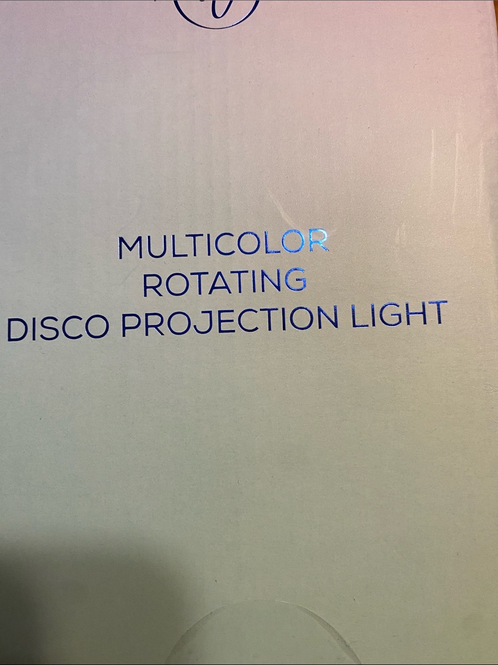 Multicolor Rotating Disco Projection Light - Blue/Silver - Picture 4 of 6